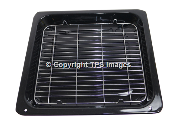 Grill Pan with a Grill Pan Handle and Wire Grid